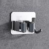 Stainless Steel Storage Wall Hanging Mop Hook Hanger Punch-Free Bathroom Mop Clip Strong Adhesive Hook