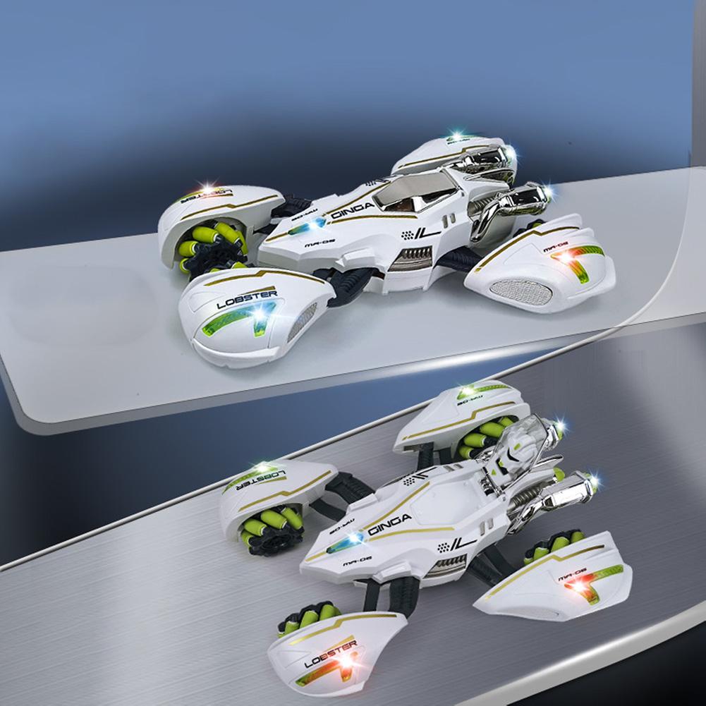 Carro de Controle Remoto 4x4 2.4G Carro RC Acrobático Rotação 360° Drift Carro Transformável Com Luz Música Presentes Para Meninos Meninas
