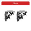 Shelf Bracket Decorative L Black Coated Angle Brackets for Home Improvers, Homeowners,