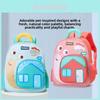 Zaino Scolastico per Bambini con Stampa di Lumache Cartone Animato in Nylon Traspirante per Scuola Materna