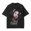 Lana Del Rey CANTANTE Maglietta Stampata Lavata Streetwear Hip Hop T-shirt Casual per Uomo Donna Cotone Streetwear
