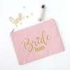 Team Bride Makeup Bag Bachelorette Party Cosmetic Bags Bridesmaid Toiletries Organizer Female Storage Make Up Case Wedding Gifts