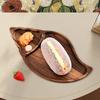 Natural Acacia Wood Serving Platters Charcuterie Boards Wooden Food Trays Rustic Style for Home Dining Kitchen