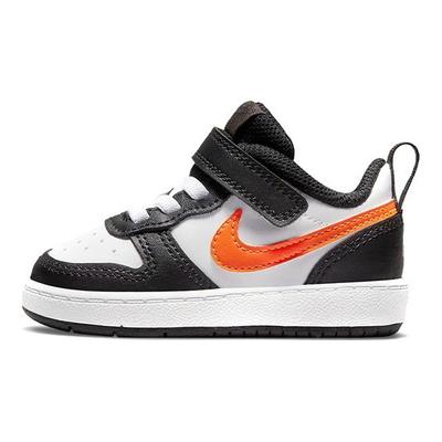 Court Borough Low 2 TD White Black Orange Baby Sneakers Dark-Smoke-Grey Total-Orange BQ5453-115