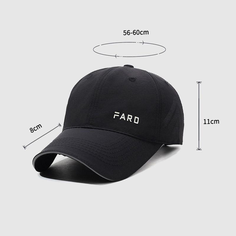 Summer Embroidered Letter Baseball Cap Sunshade Sunscreen Breathable Quick-Drying Cap Men's Sports Cap