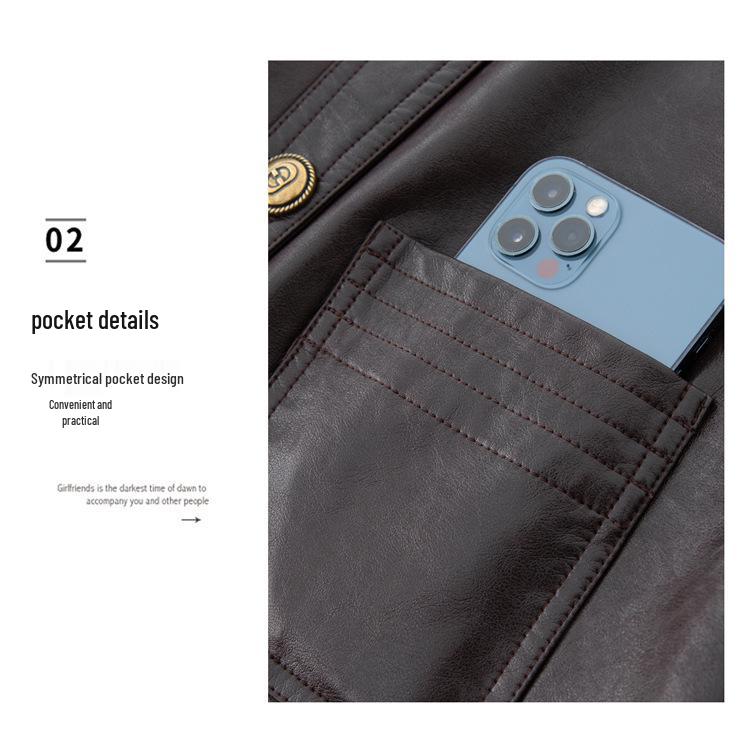 Women's Short Sheepskin Leather Motorcycle Vest - Autumn/Winter Korean Style Outerwear