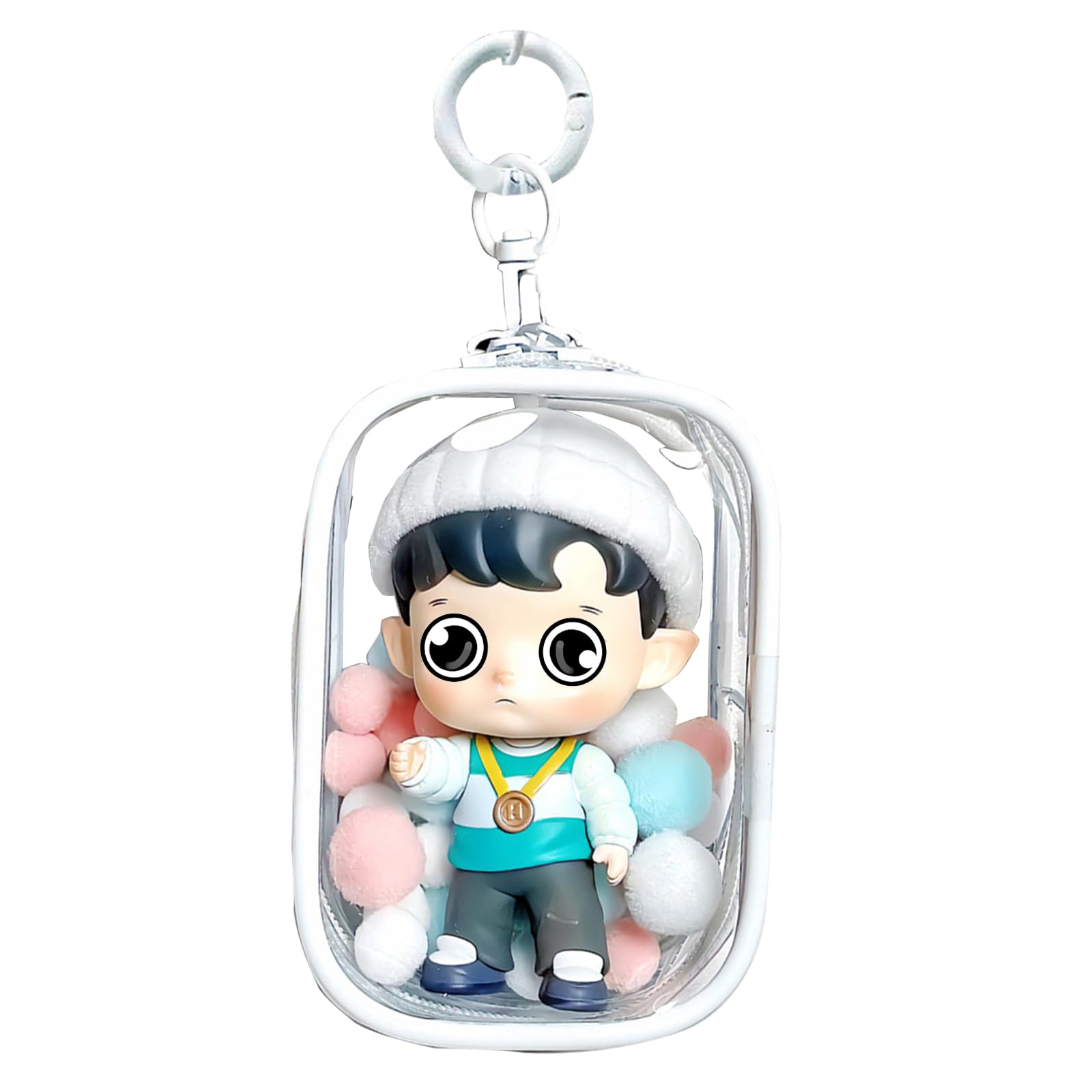 

Solxion Plush Doll Fully Transparent Waterproof and Includes Balls and Fits and 20cm Dolls Ita-bag Bag, Pouch, Storage, PVC, Zippered, Dustproof,