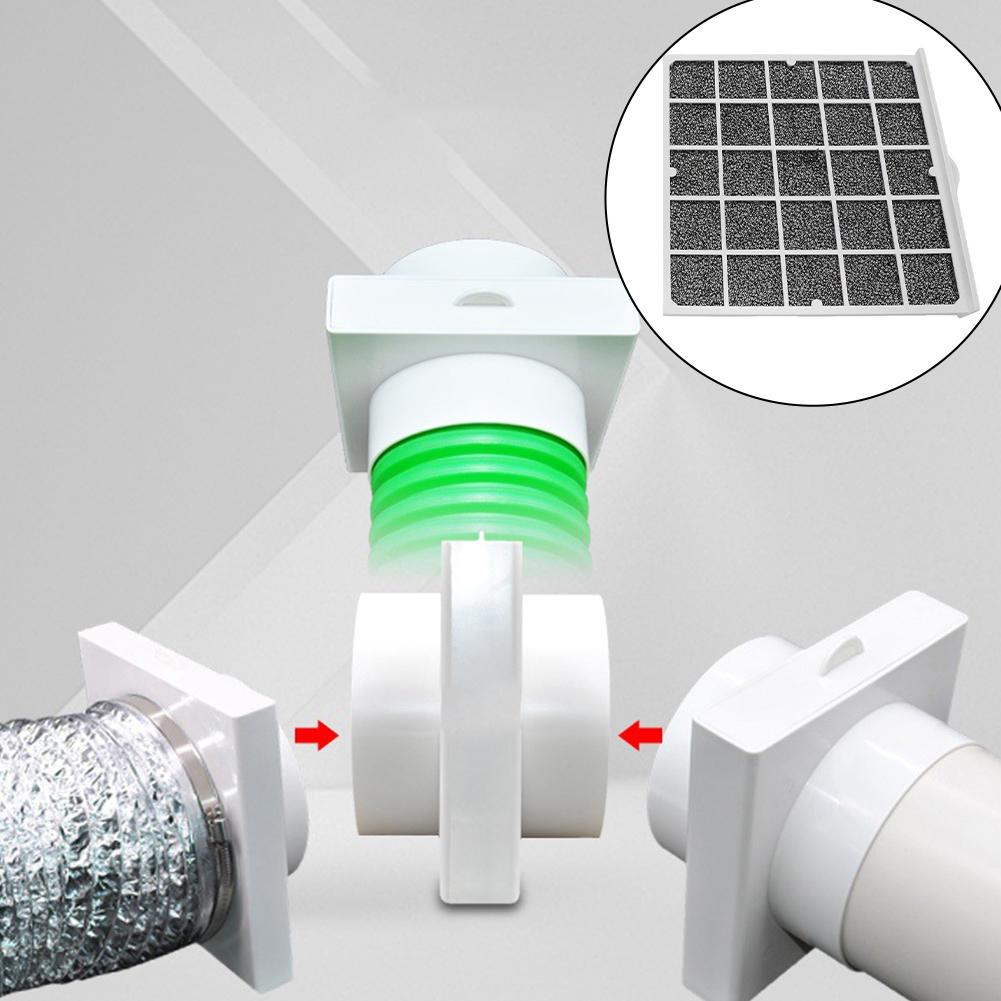 For Duct Systems PVC PE Pipe Filter Duct Air Filter Home Ventilation Accessory Cost Saving Reusable Easy Installation