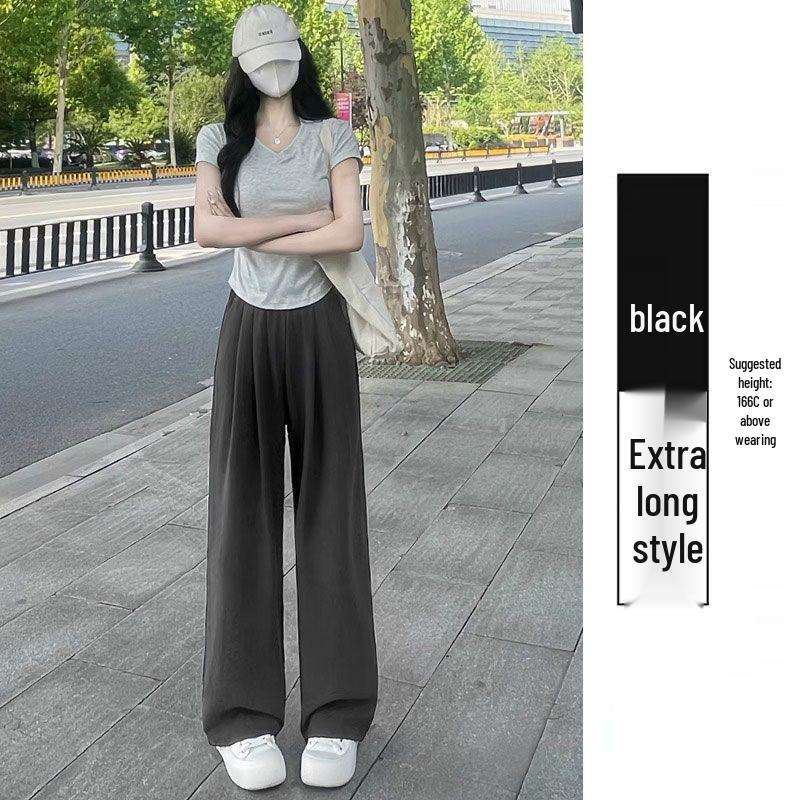 2025 Damen High Waist Locker Yamamoto Milchpuff Weitbein Sporthose