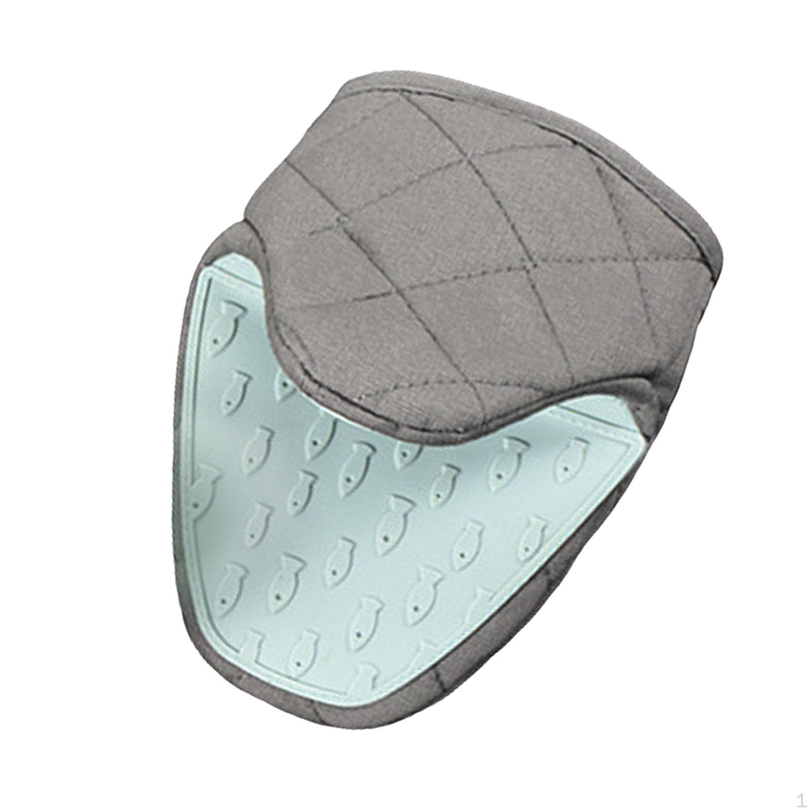 

Мини-прихватка для духовки, держатель для кастрюли, многофункциональная, нескользящая термостойкая кухонная варежка для форм для выпечки светло-синий