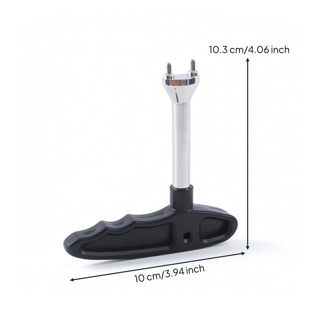 Golf Cleat Fastener Wrench TwoProng Shoe Spikes Ergonomic Remover for Golfers,