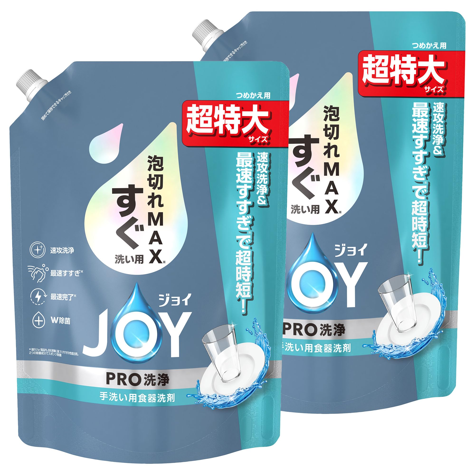 

Joy PRO Washing Dish Detergent for Immediate Extra 920mL x 2 Bags [Bulk Purchase] Washing, Refill, Large,