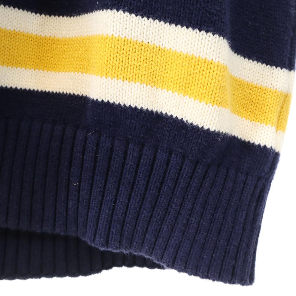 Tommy Hilfiger 90s Old Border Long Sleeve Sweater M Navy Knit Men's Used