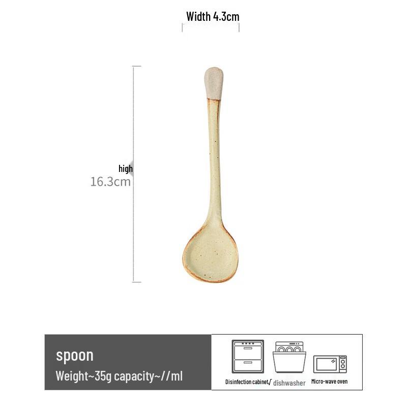 Ru Han Huajianji Vintage Ceramic Spoons