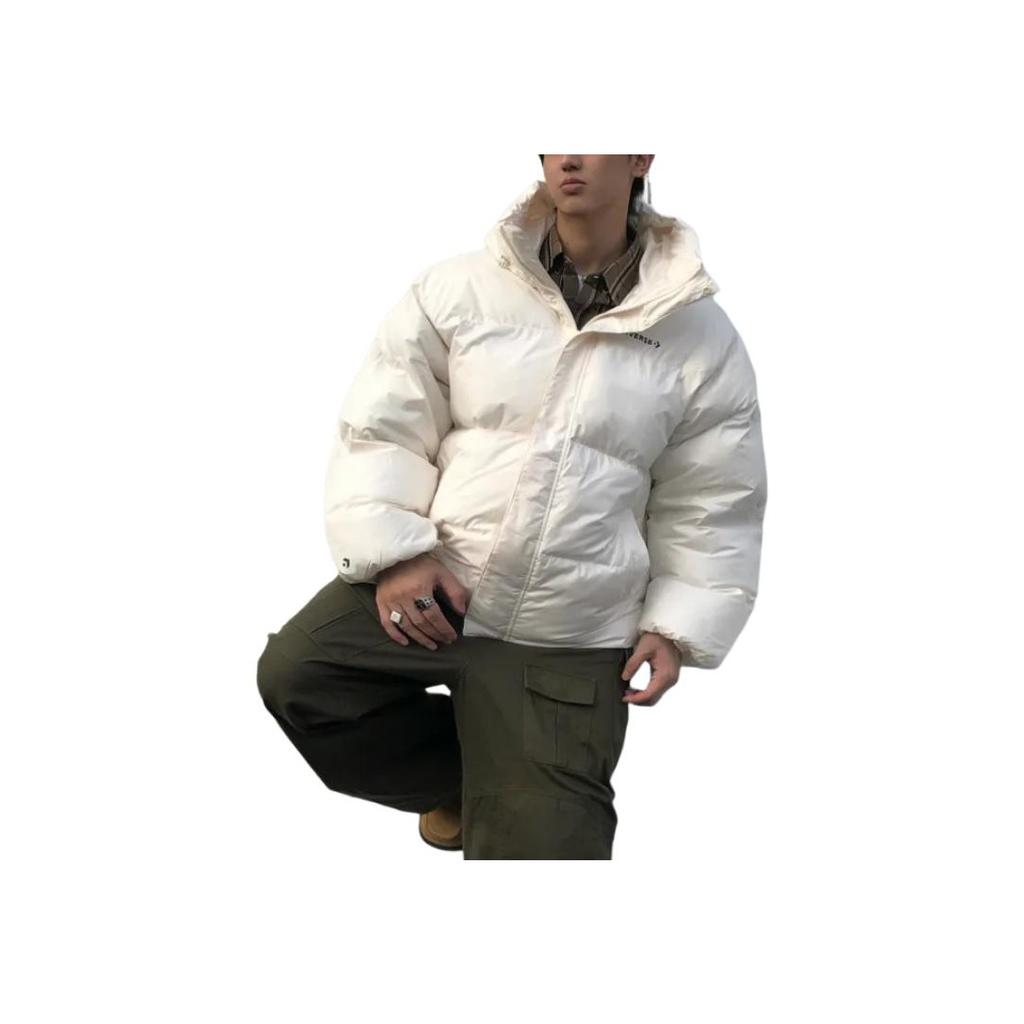 New Converse Puffer Jacket Men's White 10027971-A01