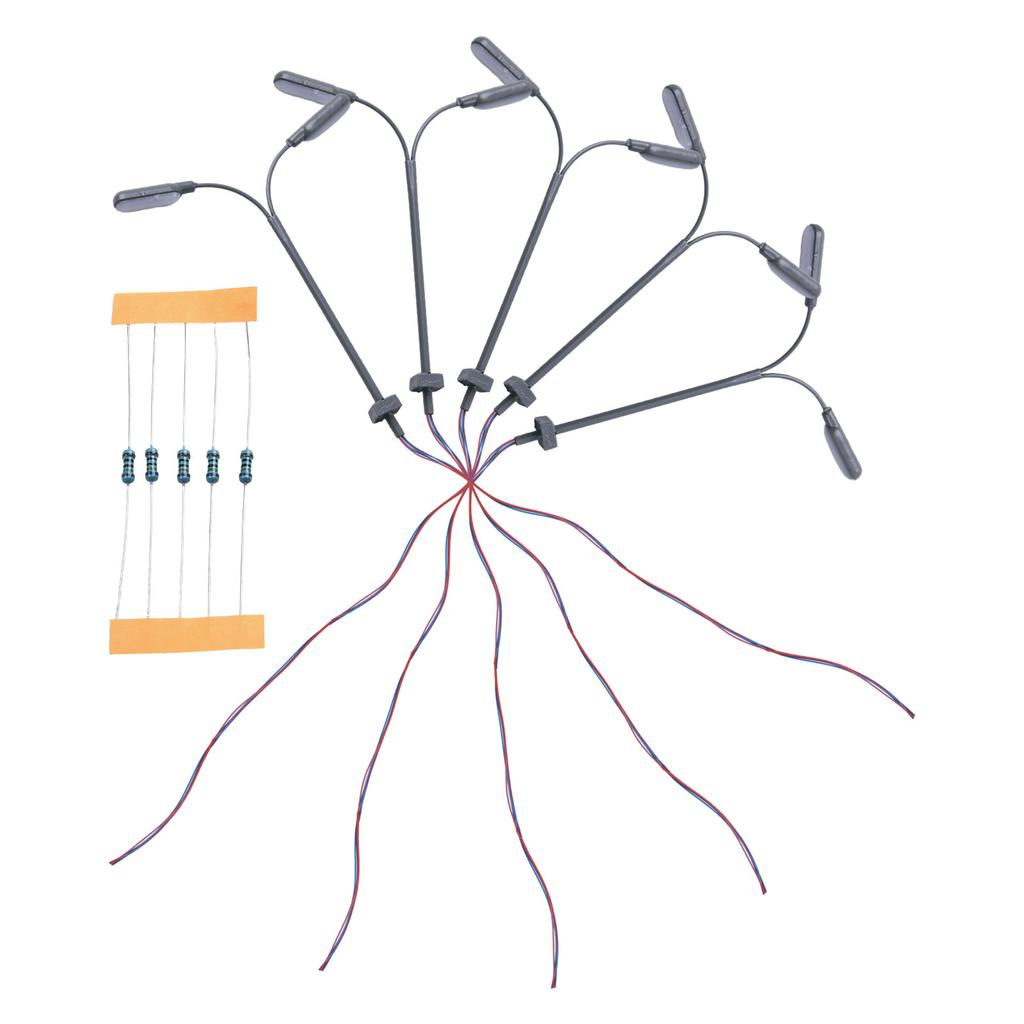 5/10Pcs Model Railway Warm White HO Scale Lamps Post Street Light Single Head Lamps 3V AC Or DC Model Light Decoration