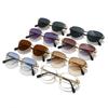Round-edged triangular frame sunglasses, simple design, UV protection, suitable for driving and outdoor activities