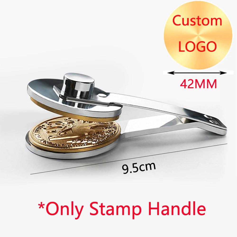 Customized Embossed Stamp Personalized Custom Book Embosser Seal Wedding Invitation Logo Customization Embossing Paper Stamps Only 42mm Stamp