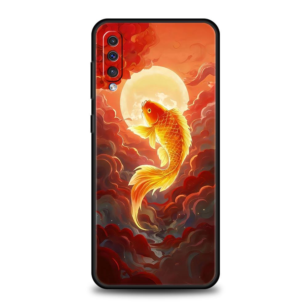 

Goldfish Swimming Phone Case for Samsung Galaxy A56 A36 A26 A16 A34 A24 A42 A22 A20 A12 A40 A30 A10 5G Soft TPU Cover Shell Bags Samsung A04