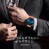 Ben NeviS Men S Analog Date diSplay Leather Strap Simple faShionable  Orangeblue
