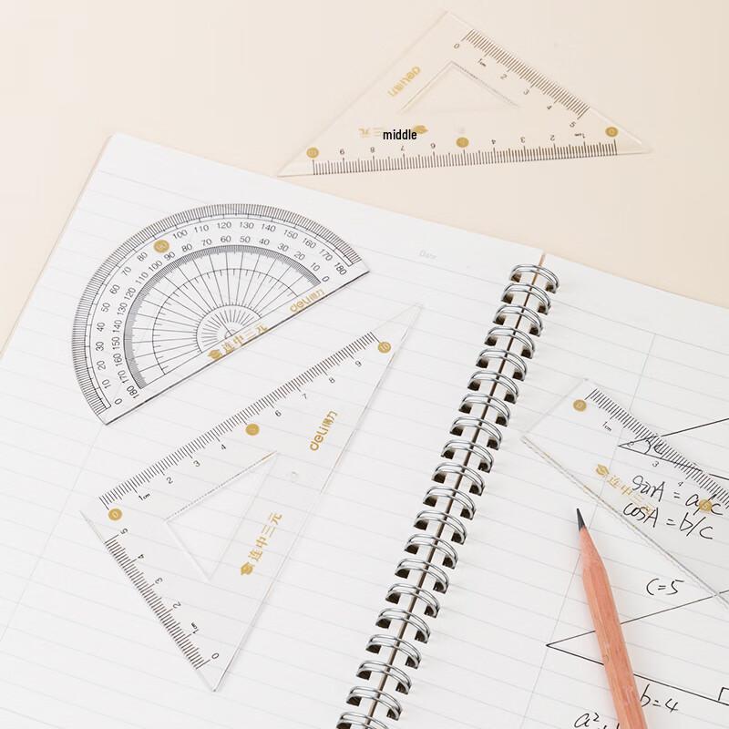 Deli Academic Success 4-piece Ruler Set