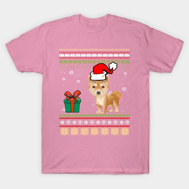 T Shirt Women Shiba Inu Dog Ugly Christmas Sweater Harajuku Print Kawaii Tshirt Summer Short Sleeve Female T-Shirt Top Tee