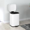 Kitchen Trash Can 20L With Soft Close Lid And Pedal Removable Inner Bucket 28Cm X 35Cm X 45H Cm White