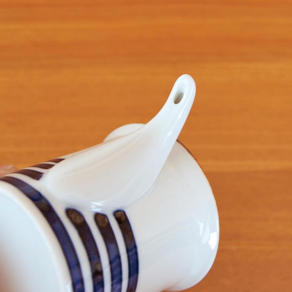 Stylish and Cute Compact Soy Sauce Seasoning Made In Arita Lattice Gosu 110ml Dispenser, Container, Japan, Ceramic, Porcelain, Ware, Pattern, Line,