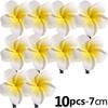 10/1 pz Fermagli Fiore di Plumeria per Capelli per Donne Ragazze Fermagli Fiore Uovo Barrettes Hawaiian Matrimonio Festa Borsa Cappello Accessori Capelli
