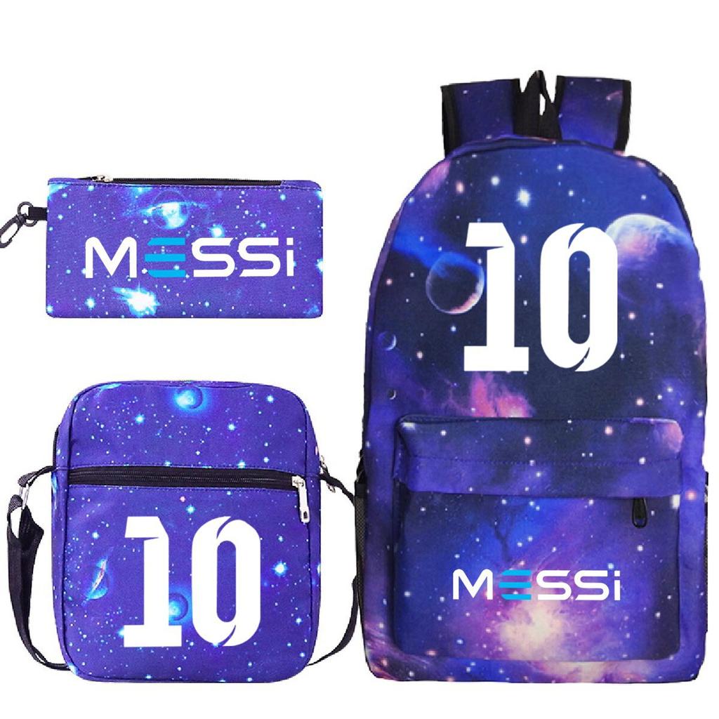Football Printed Student Backpack Multifunctional Usb Interface Large Capacity Leisure Travel Backpack