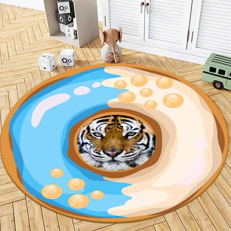 

Круглый ковер для ванной комнаты, круглый ковер для гостиной, спальни, детского кабинета, декоративный круглый коврик 40