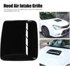 Aramox ABS Carbon Fiber Hood Scoop Cover, Universal Car Bonnet Vent, Glossy Black, for Automobile Modification