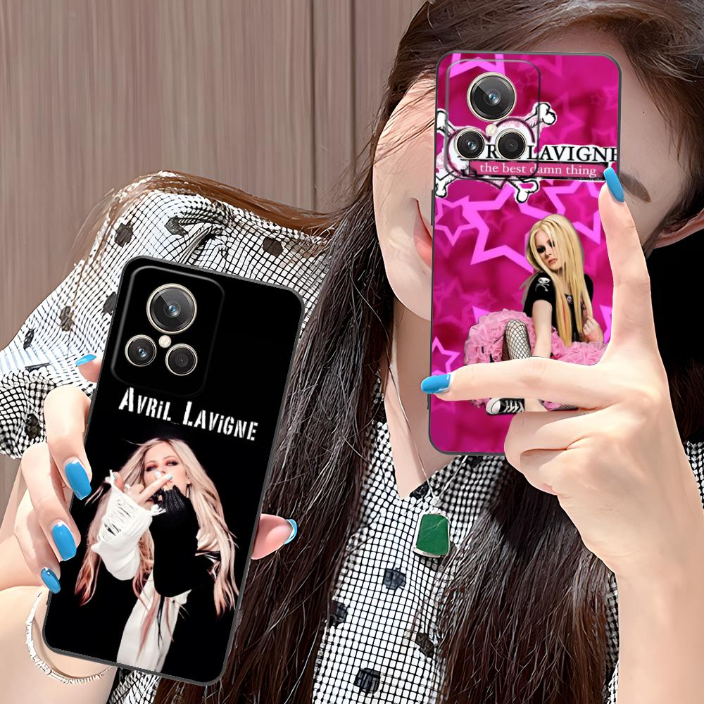 Avril Lavigne Matte TPU Mobile Phone Case for Realme 15 14 13 12 11 10 9 Pro Plus T i Lite 5G Colorful Printing Cover