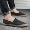 Summer Breathable Canvas Lazy One-pedal Men Fisherman Versatile Casual Linen Shoes National Style Old Beijing Shoes Men