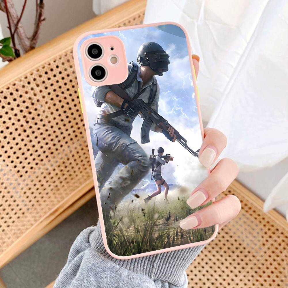 Game P-PUBG B-BATTLEGROUNDS Phone Cases for iPhone 16 15 14 Plus 13 12 11 Pro Max Matte Oft Bumper Phone Cover