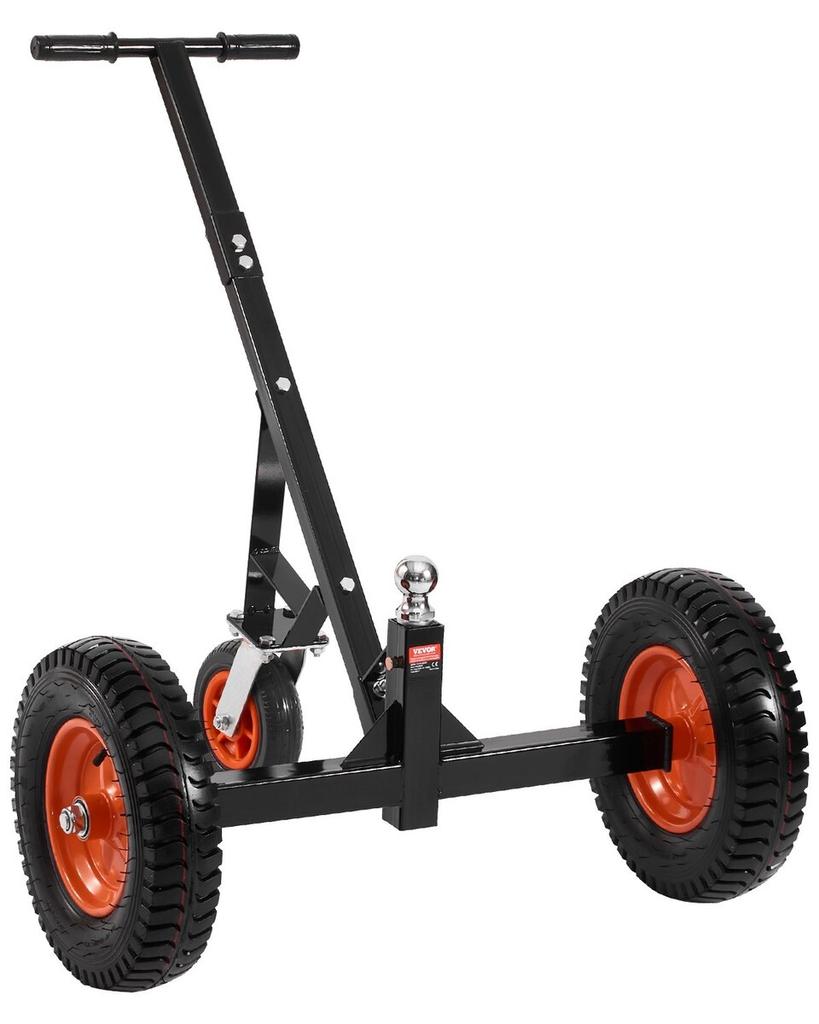 1200lbs Trailer Dolly 18 and 22 In Adjustable Height 2 In Ball 15.2 In Tires