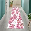 Japanischer Blumenläufer Teppich Kirschblüten-Design Teppich Rosa Baum Teppich Bohem Läufer Teppich Natur Design Teppich Waschbarer Teppich Rutschfester Teppich