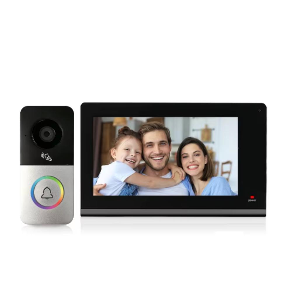 Wideodomofon Wifi Fhd Tuya Ekran Lcd Poe Czujnik Ruchu Ir Kamery Ip Rfid