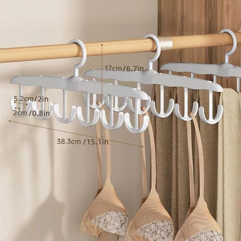3PCS Wavy Clothes Hanger, Household Student Multi-Functional Hook, Drying Strap, Seamless Clothes Rack