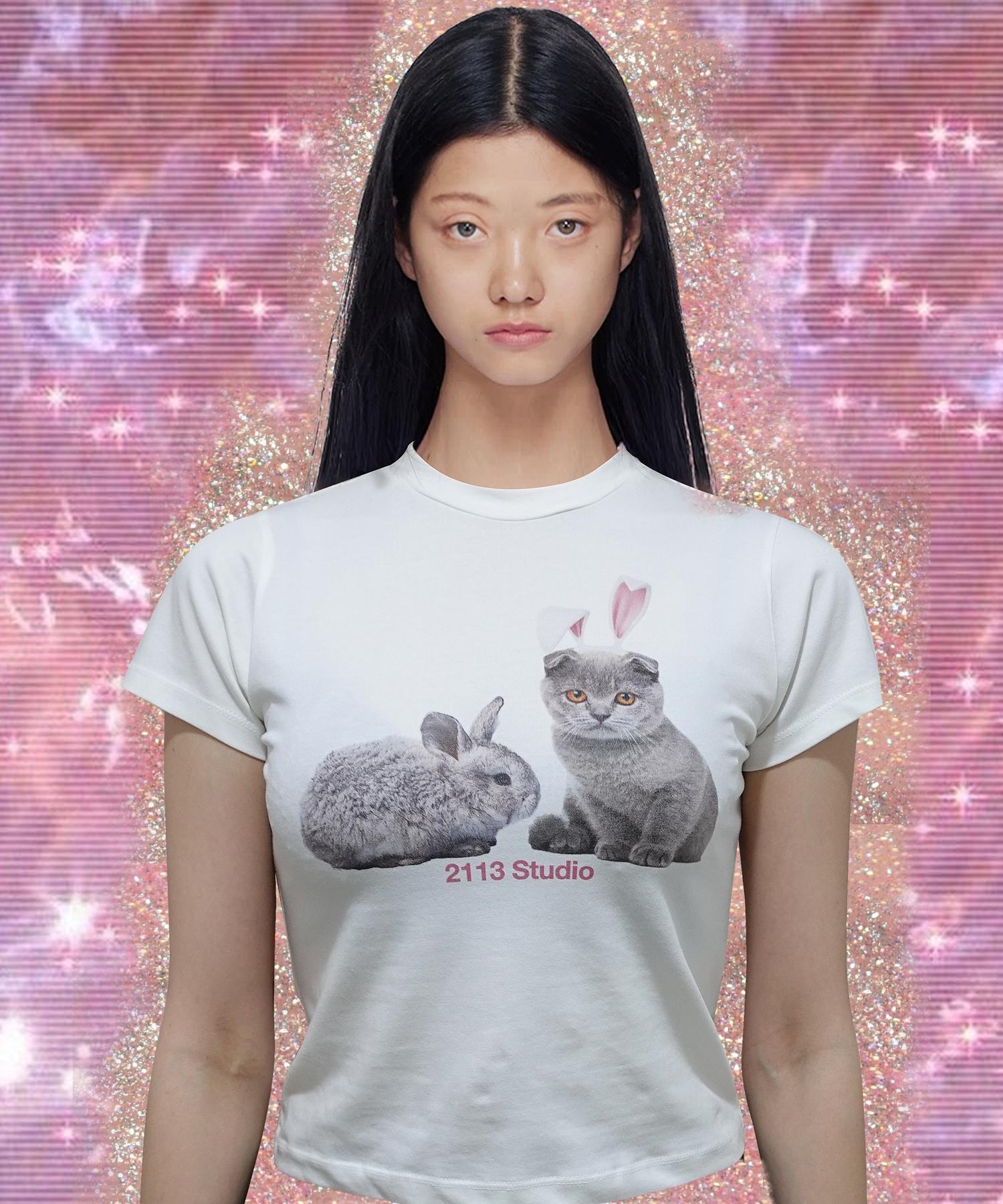 2113 Studio Aero Crop T-Shirt 10 White