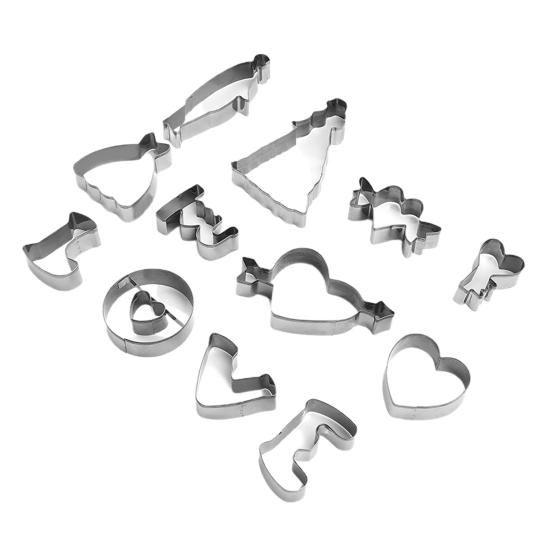 12 tk/komplekt Mugav aurutatud kuklijääk, isetegemise vorm, ei kleepu, mugav käsi tundev paari armastuskook