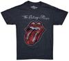 The Rolling Stones Men T-shirt Distressed Tongue Print Genuine Merch Tee