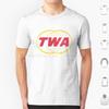 Twa Trans World T Shirt Big Size 100 Cotton Twa Flight Jetliner Pilot Retro Vintage 70s 80s 60 Mid Century Cool Old School