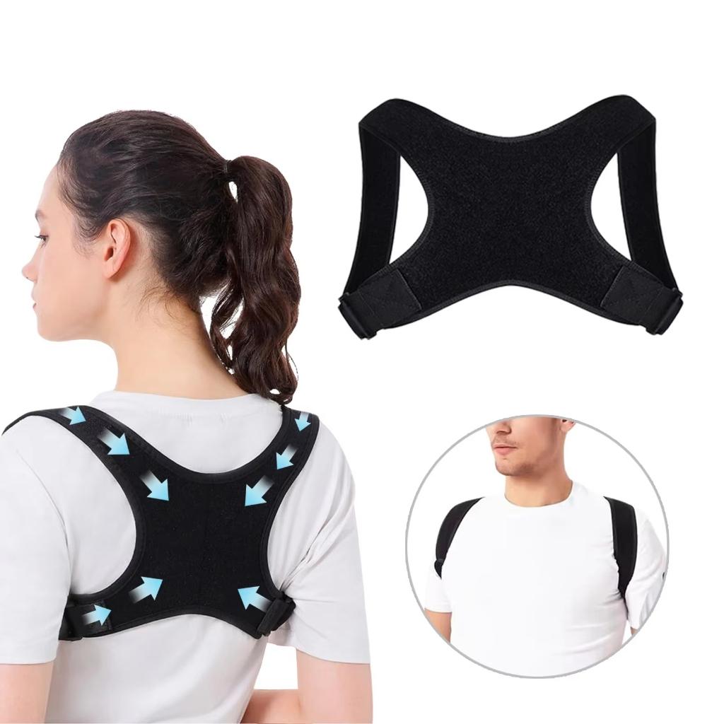 Correcteur de Posture Dorsal Invisible Entraîneur Bretelle d'Épaule Ajustable Maintien Droit Support de Clavicule pour Hommes Femmes Adultes Enfants