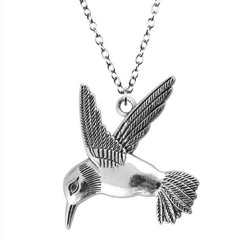 Peacock Pendant Bird Necklace Owl Ethnic Boho Jewelry for Female 45cm or 70cm Long Chain