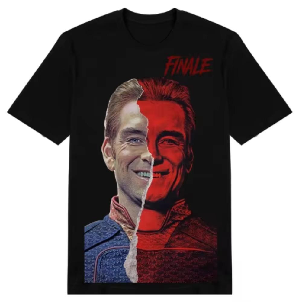 2026 Soldier Boy Finale Split Portrait Graphic Tshirt Unisex Oversized Cotton Short Sleeve The Boys Tv Show Fan Streetwear Tops