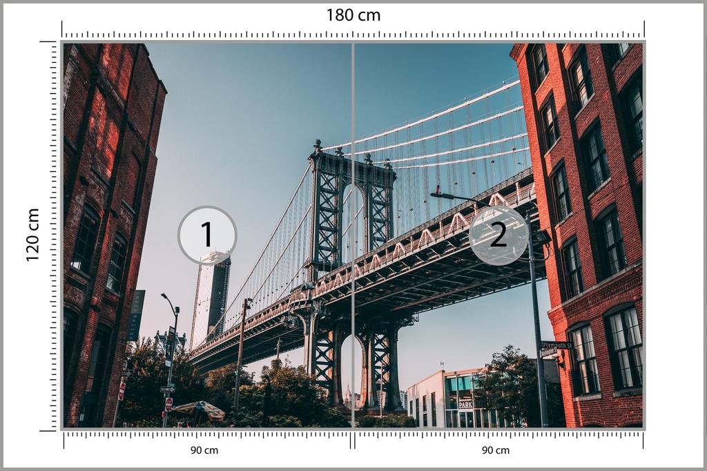 Photomural Bridge Self-Adhesive Mural 180x120