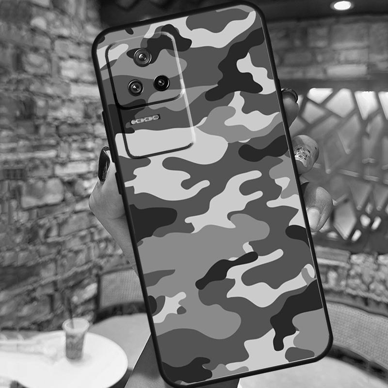 Camouflage Armeefall für Xiaomi 13 14 15 Ultra 11T 12T 13T 14T Pro POCO X7 Pro X3 X5 X6 M6 F5 F6 Pro Hülle
