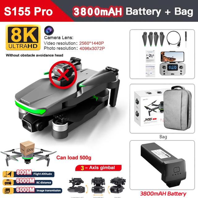 2025 New AE86 PRO MAX GPS Drone With 3-Axis Gimbal Professional 8K HD ESC Camera 5G FPV WiFi 28 Min Brushless RC Quadcopter 8KM