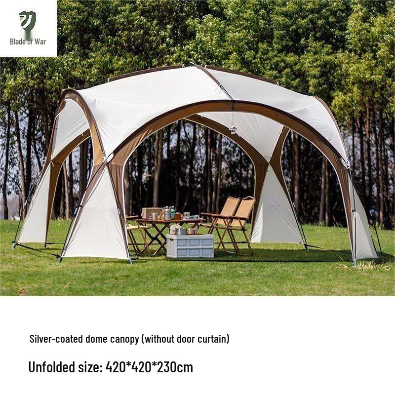 Zhan Zhi Ren Portable Silver-Coated Dome Camping Tarp Tent Outdoor Dome Tarp Tent